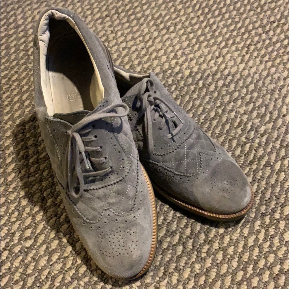 CHANEL Oxford | Grey Suede | Sizes: 38.5